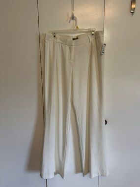 Saint Tropez West Women’s Cream Wide-Leg Dress Fully Lined Pants